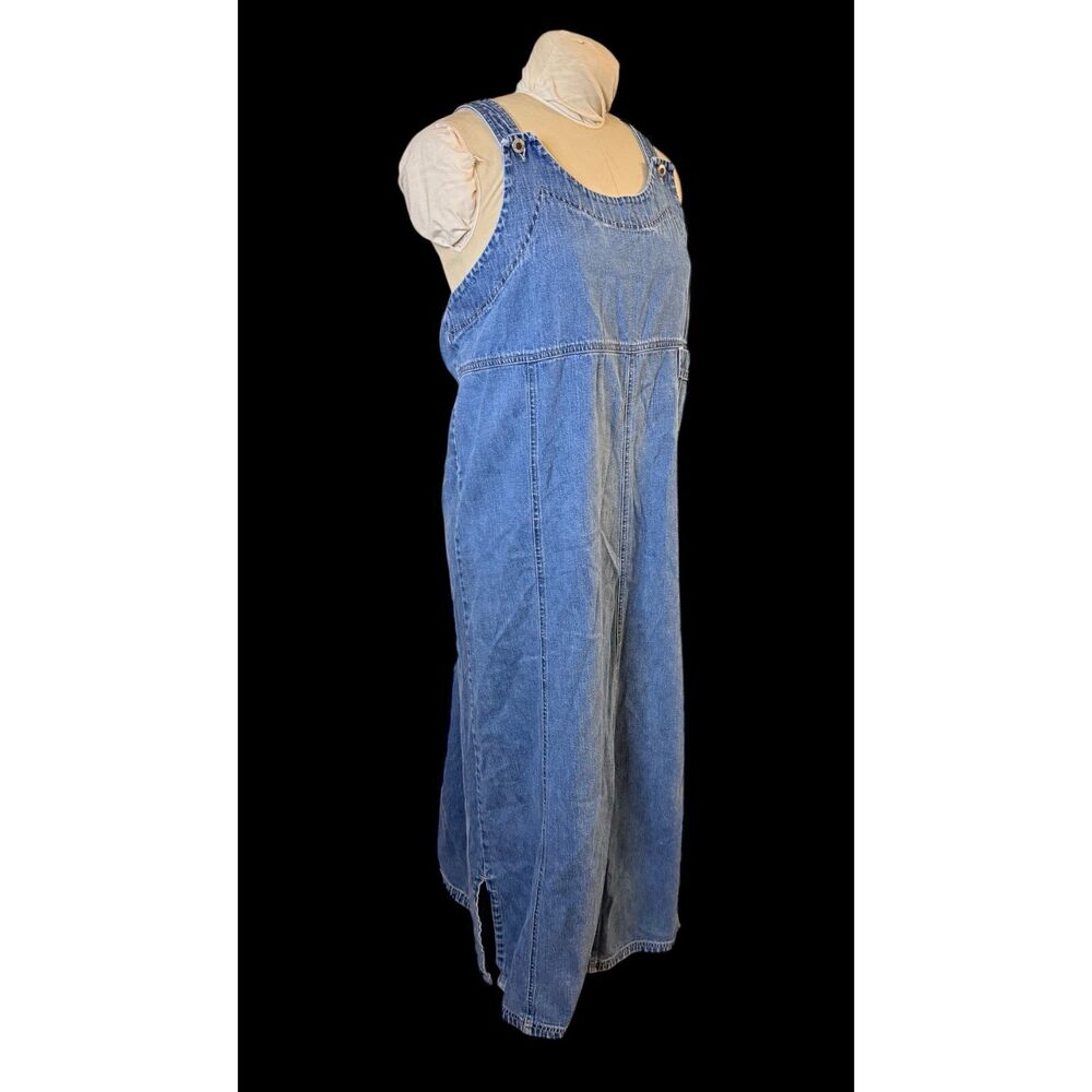 Paul Harris Denim Maxi Dress XL Blue Jean Denim Overall Minimalist Basic - Picture 4 of 11